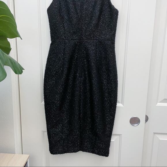 H&M Bodycon Dress Black Metallic Modern - Picture 8 of 16